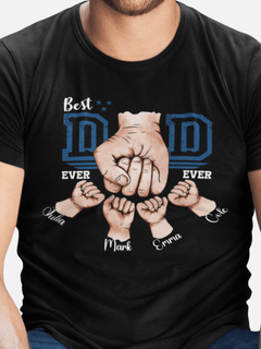 Best Dad Ever Custom Shirt - Personalized with Children's Names - 17Apparel