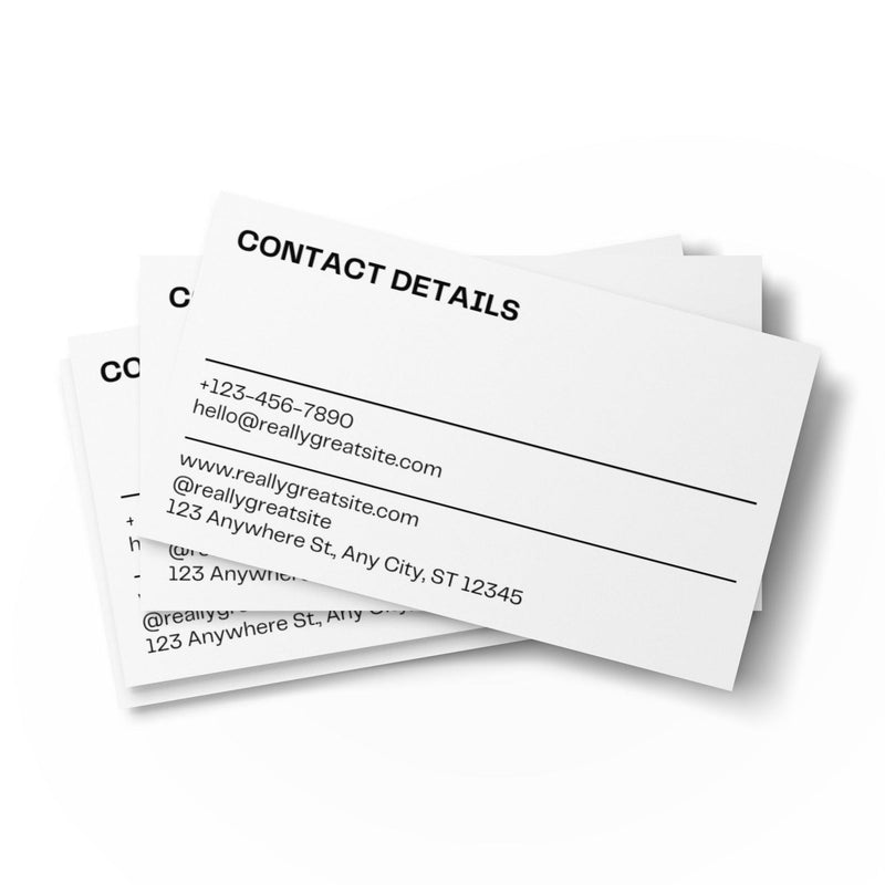 Custom Set of Business Cards - 17Apparel